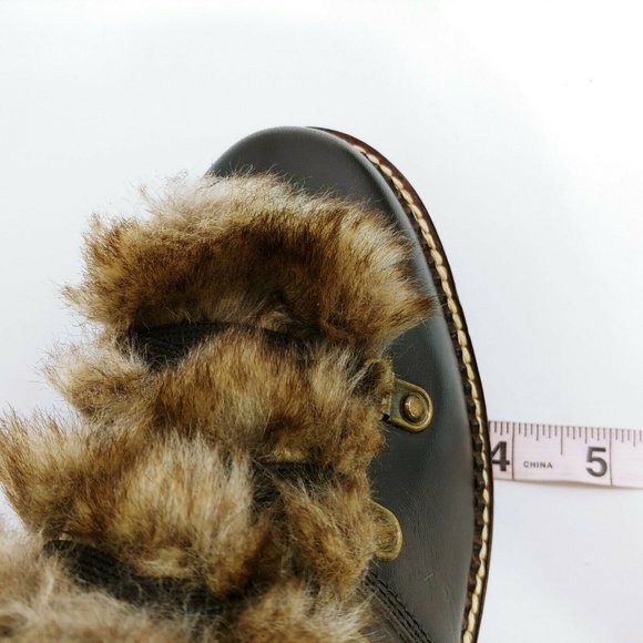 Lands End 477938 Faux Fur Lined Cuff Boots 8.5B - Picture 7 of 10